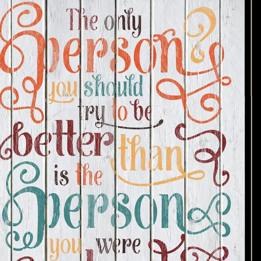 The Only Person 3 Black Framed Print Wall Art - Homeroots - Flyclothing LLC