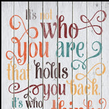 Who You Think You Are 3 Black Framed Print Wall Art - Homeroots - Flyclothing LLC