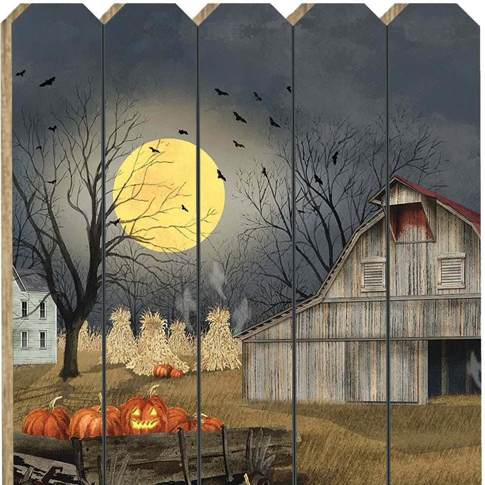 Spooky Harvest Moon 1 Unframed Print Kitchen Wall Art - Homeroots - Flyclothing LLC