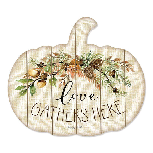 Love Gathers Here Unframed Print Wall Art - Homeroots - Flyclothing LLC