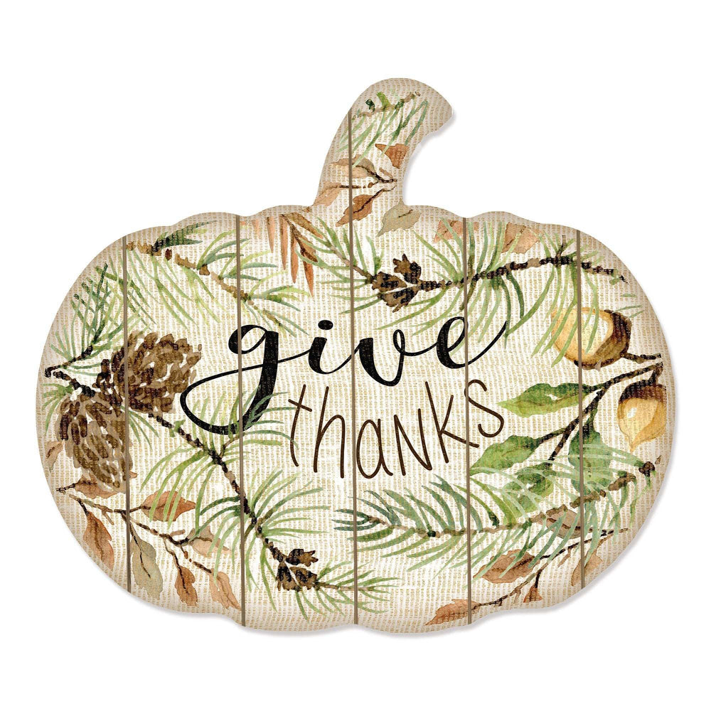 Give Thanks 1 Unframed Print Wall Art - Homeroots - Flyclothing LLC