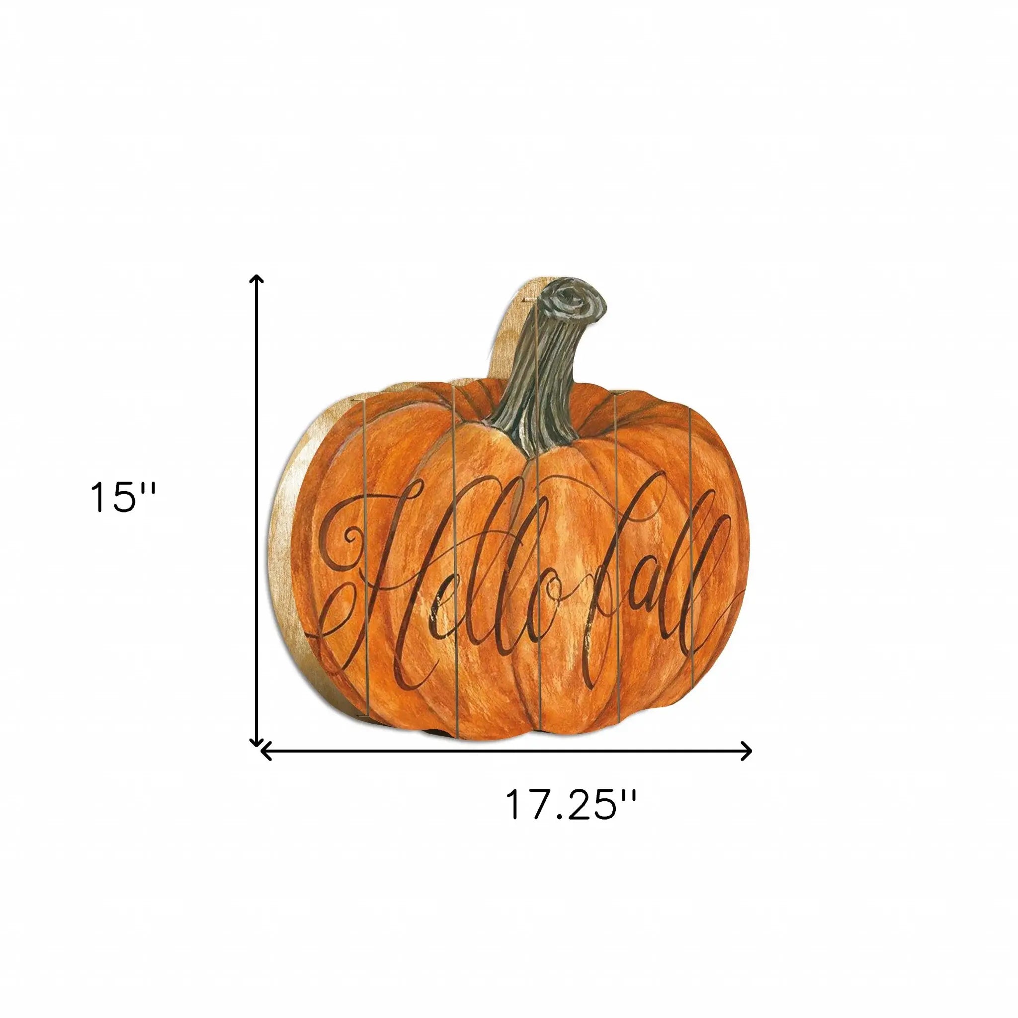 Hello Fall Unframed Print Wall Art - Homeroots - Flyclothing LLC