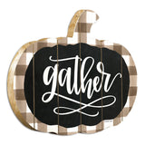Gather Printed on a Pumpkin Unframed Print Wall Art - Homeroots - Flyclothing LLC