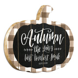 Autumn The Years Last Loveliest Smile Pumpkin Shape Wall Art - Homeroots