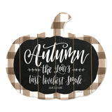Autumn The Years Last Loveliest Smile Pumpkin Shape Wall Art - Homeroots - Flyclothing LLC