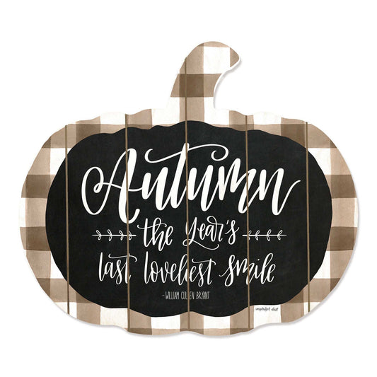 Autumn The Years Last Loveliest Smile Pumpkin Shape Wall Art - Homeroots - Flyclothing LLC