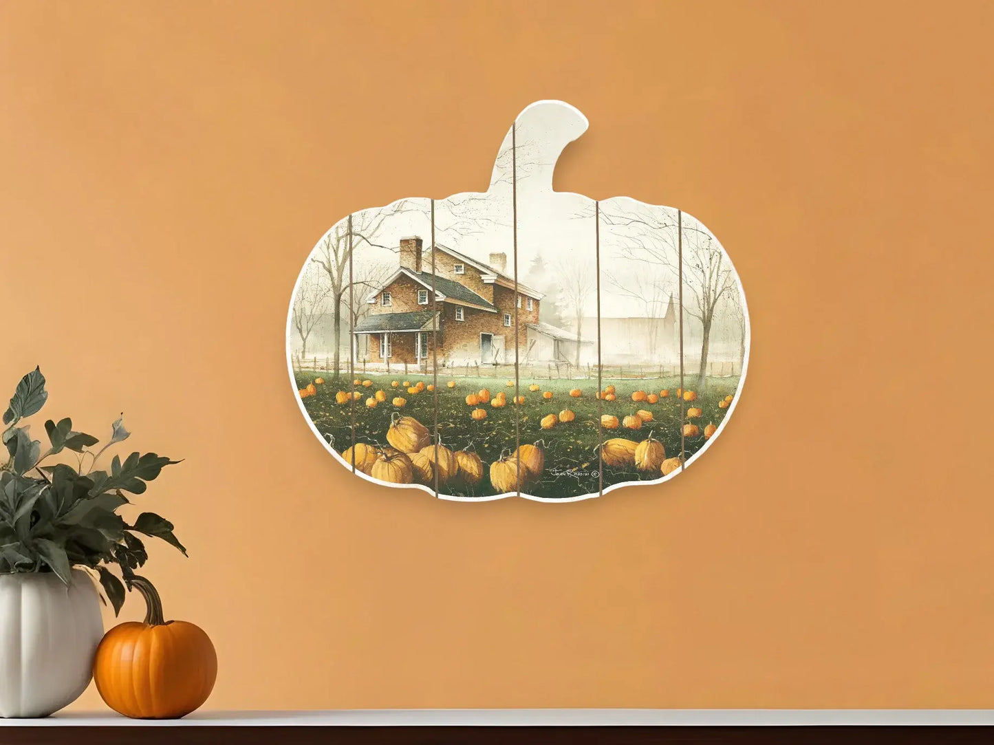 October Gray Unframed Print Wall Art - Homeroots - Flyclothing LLC