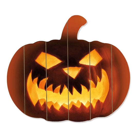 Fierce Pumpkin Face! Unframed Print Wall Art - Homeroots - Flyclothing LLC