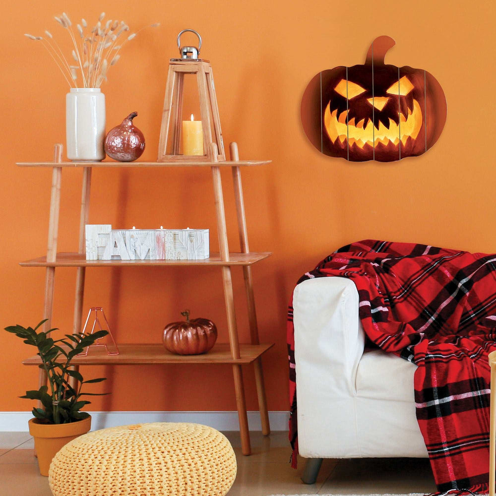 Fierce Pumpkin Face! Unframed Print Wall Art - Homeroots - Flyclothing LLC