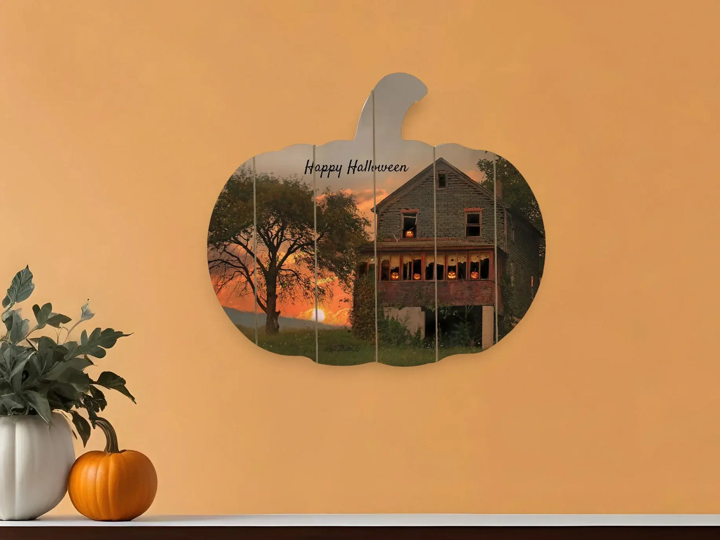 Happy Halloween Unframed Print Wall Art - Homeroots - Flyclothing LLC