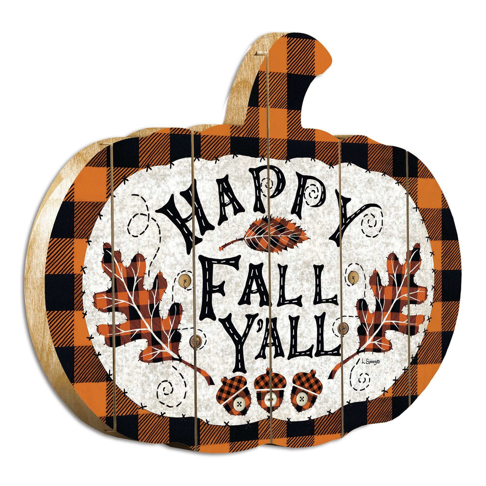 Happy Fall YAll Unframed Print Wall Art - Homeroots - Flyclothing LLC