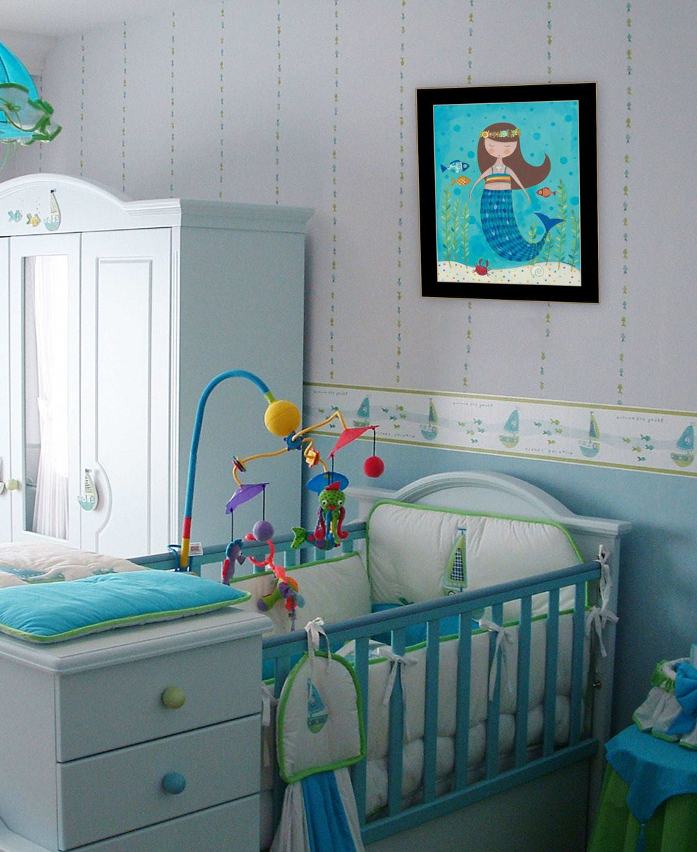 Under the Sea 5 Black Framed Print Wall Art - Homeroots - Flyclothing LLC