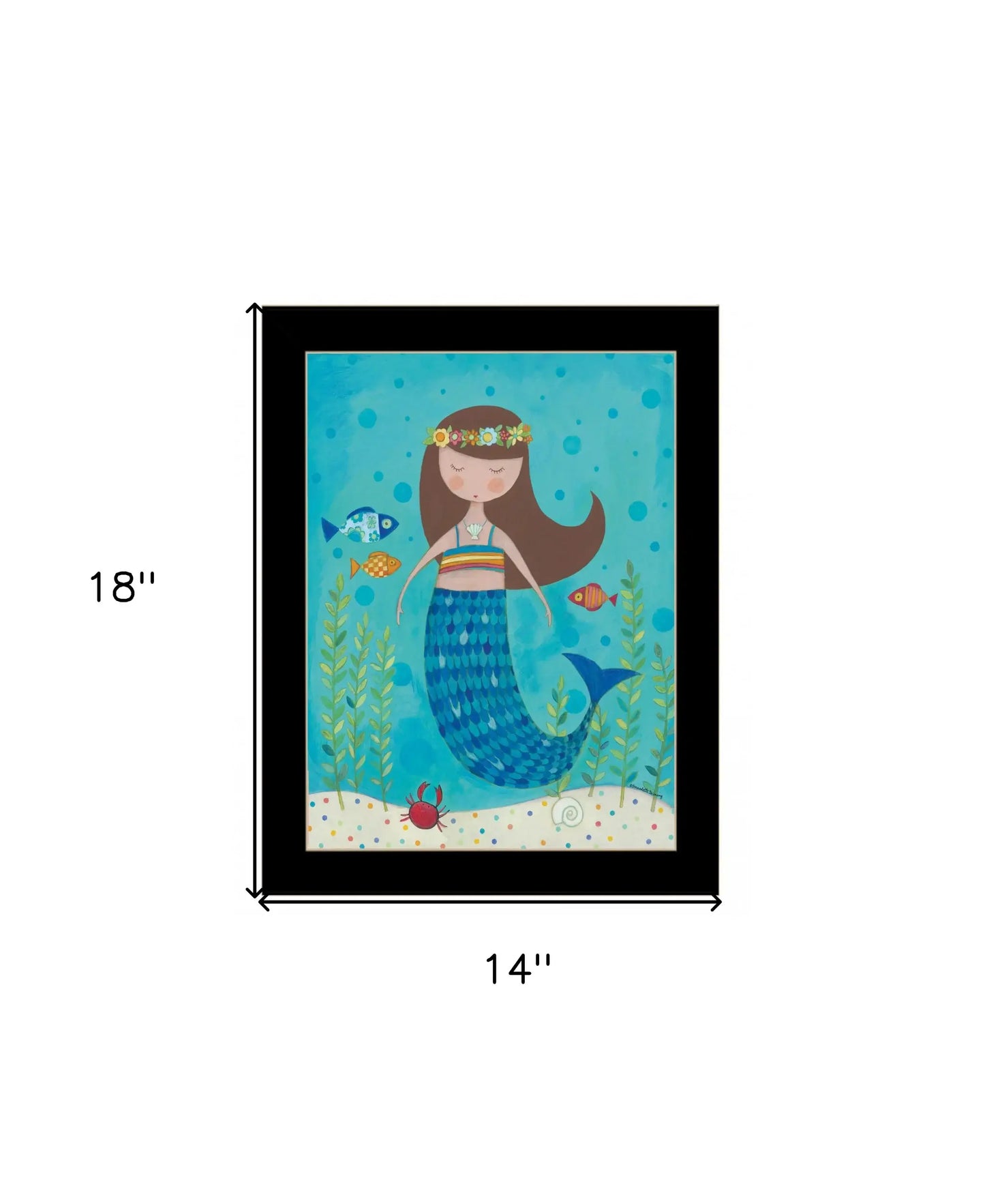Under the Sea 5 Black Framed Print Wall Art - Homeroots - Flyclothing LLC