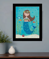 Under the Sea 5 Black Framed Print Wall Art - Homeroots - Flyclothing LLC