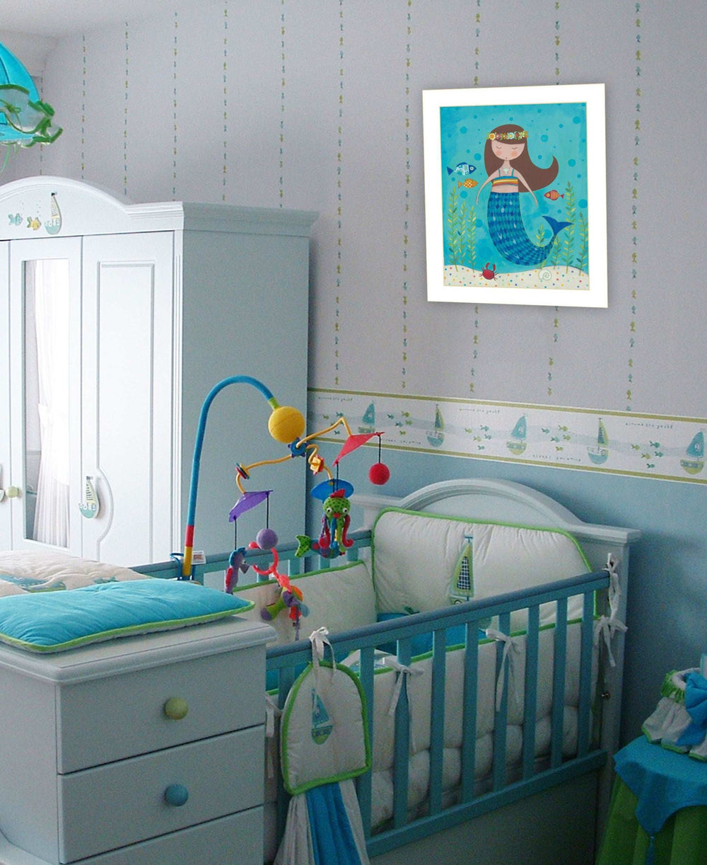 Under the Sea 6 White Framed Print Wall Art - Homeroots - Flyclothing LLC