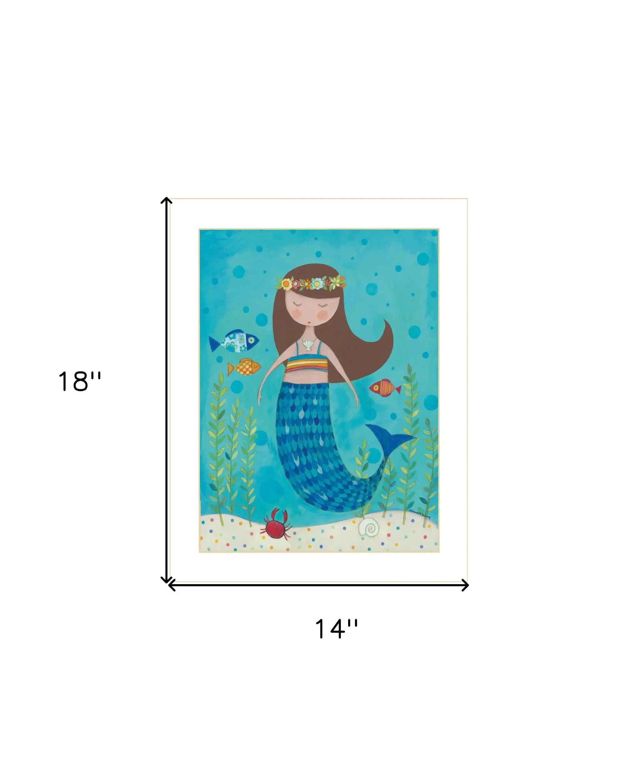 Under the Sea 6 White Framed Print Wall Art - Homeroots - Flyclothing LLC
