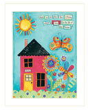No Place Like Home 4 White Framed Print Wall Art - Homeroots