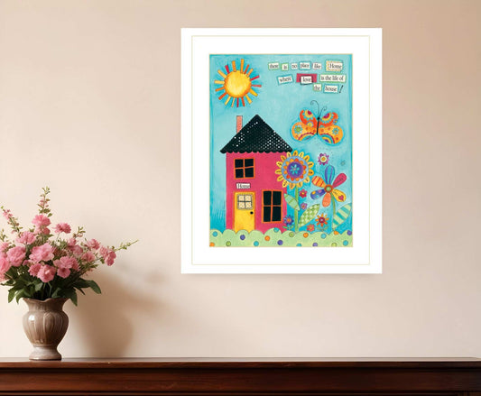 No Place Like Home 4 White Framed Print Wall Art - Homeroots - Flyclothing LLC