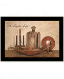 A Simple Life 2 Black Framed Print Wall Art - Homeroots