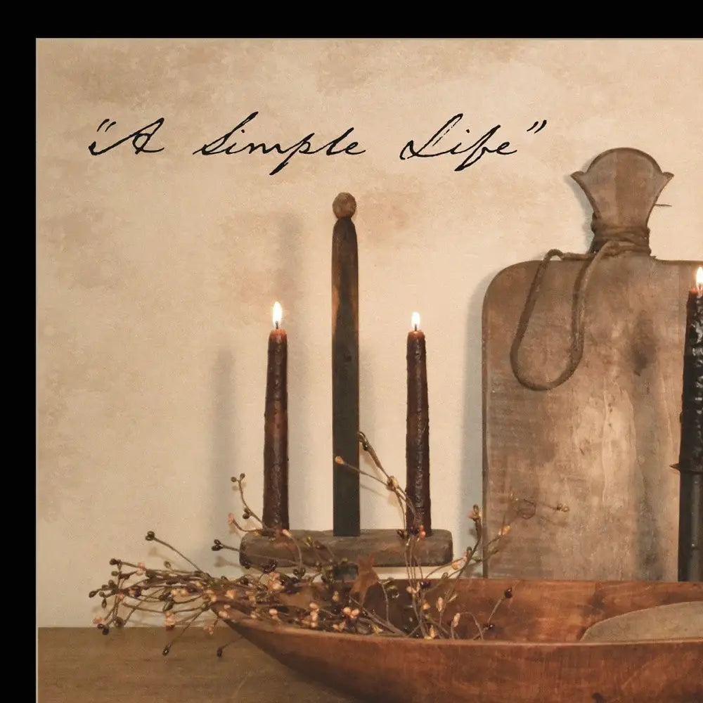 A Simple Life 2 Black Framed Print Wall Art - Homeroots - Flyclothing LLC