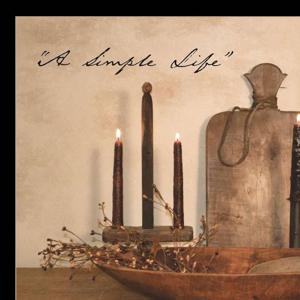 A Simple Life 2 Black Framed Print Wall Art - Homeroots - Flyclothing LLC