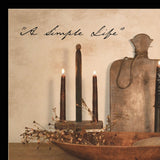 A Simple Life 2 Black Framed Print Wall Art - Homeroots