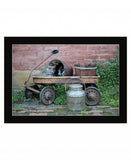 Milk Wagon 1 Black Framed Print Wall Art - Homeroots