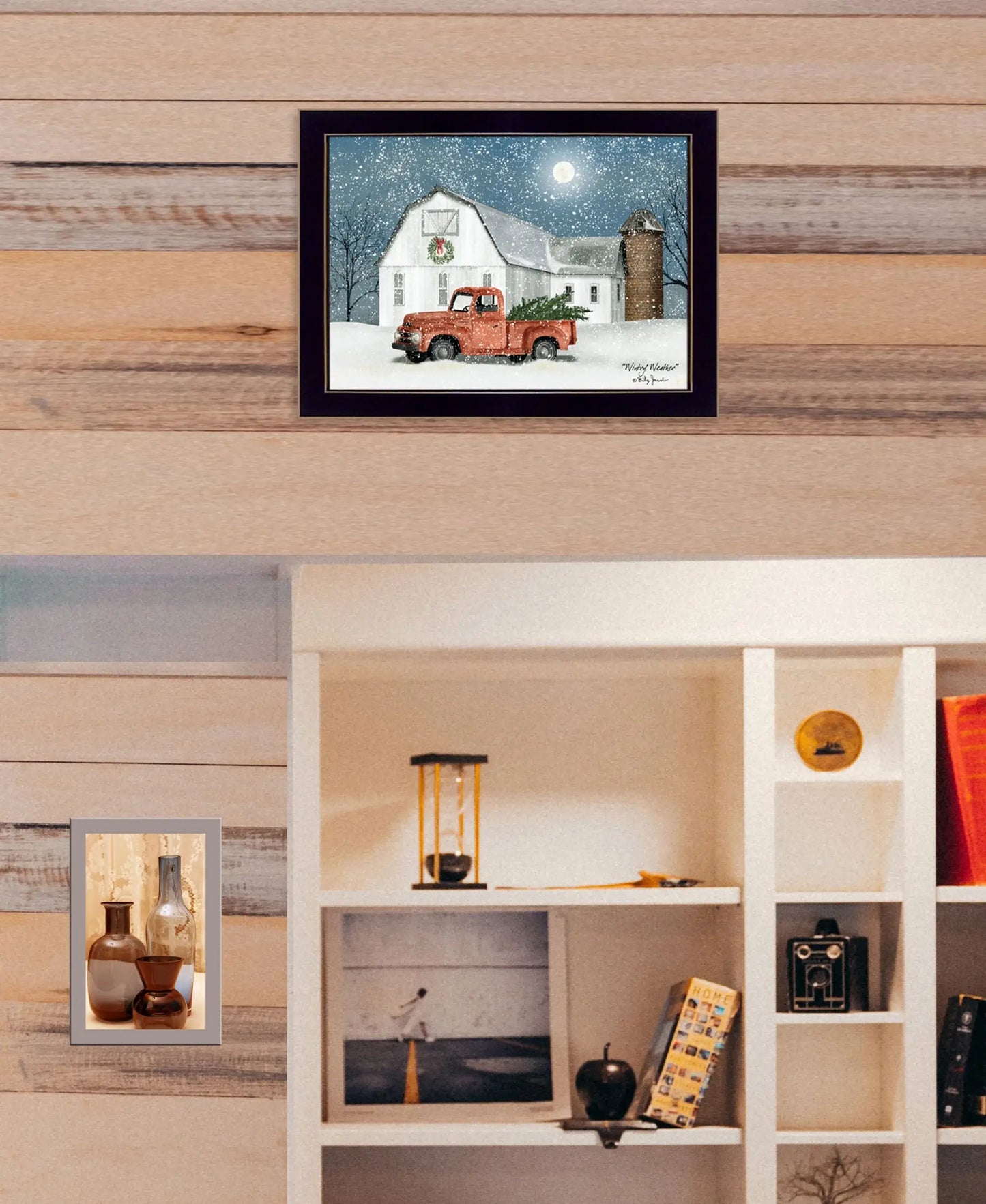 Wintry Weather 1 Black Framed Print Wall Art - Homeroots - Flyclothing LLC