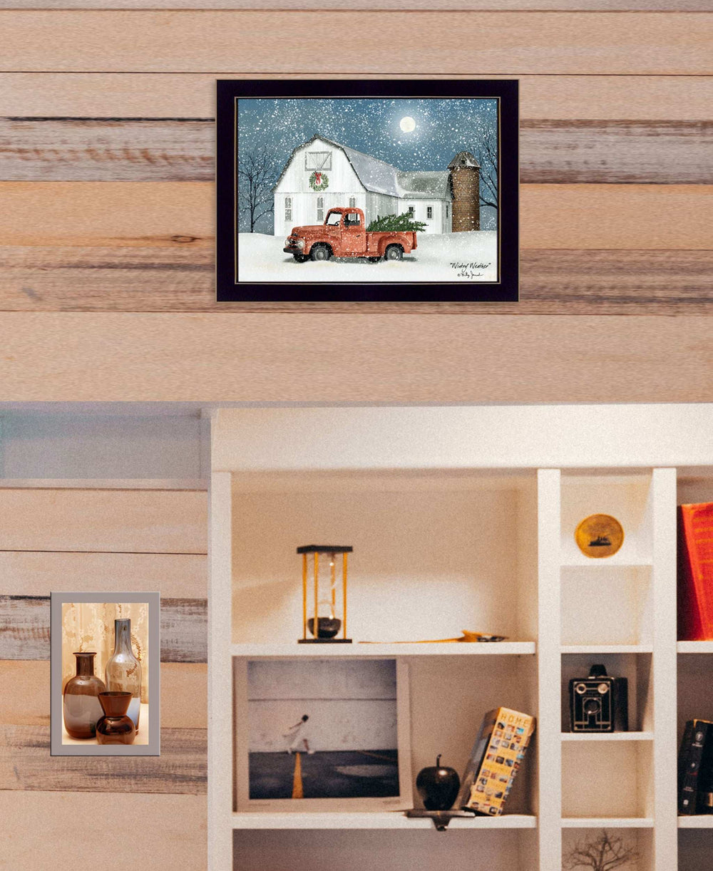 Wintry Weather 1 Black Framed Print Wall Art - Homeroots - Flyclothing LLC