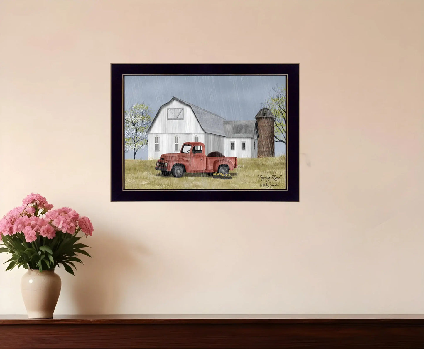 Spring Rain 1 Black Framed Print Wall Art - Homeroots - Flyclothing LLC