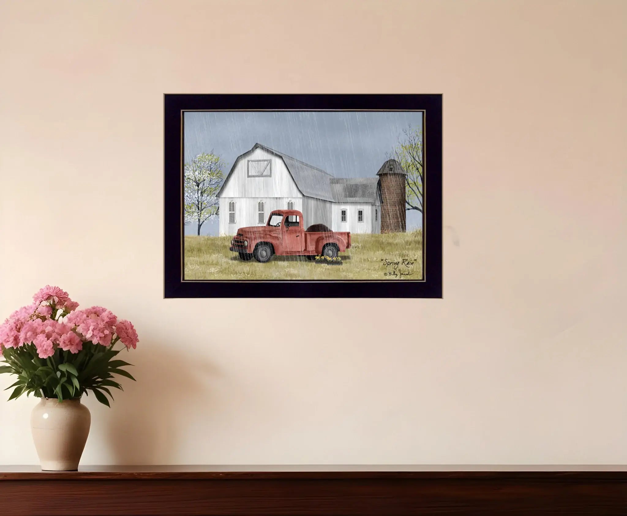 Spring Rain 1 Black Framed Print Wall Art - Homeroots - Flyclothing LLC