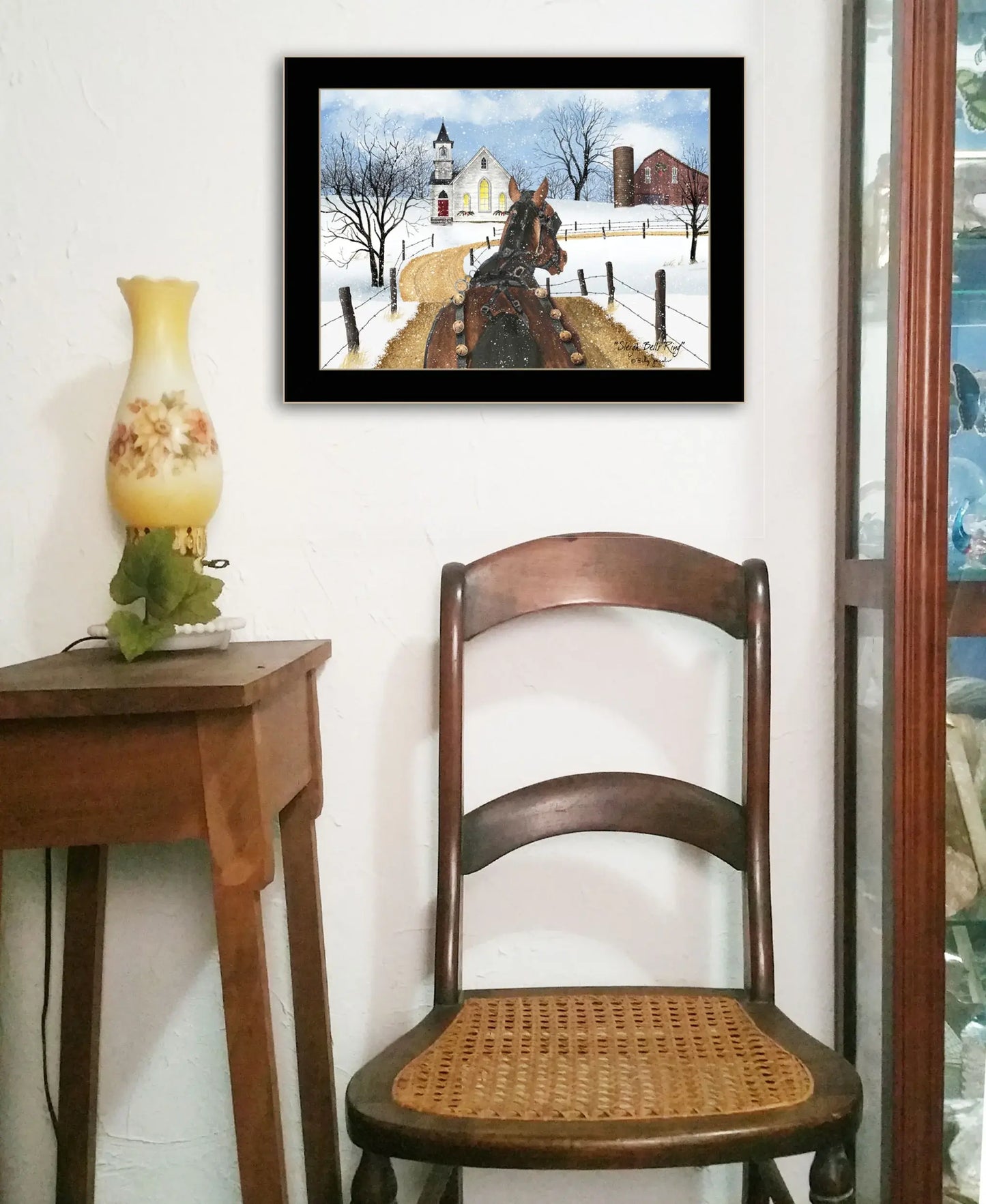 Sleigh Bells Ring 1 Black Framed Print Wall Art - Homeroots - Flyclothing LLC