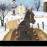 Sleigh Bells Ring 1 Black Framed Print Wall Art - Homeroots