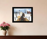 Sleigh Bells Ring 1 Black Framed Print Wall Art - Homeroots