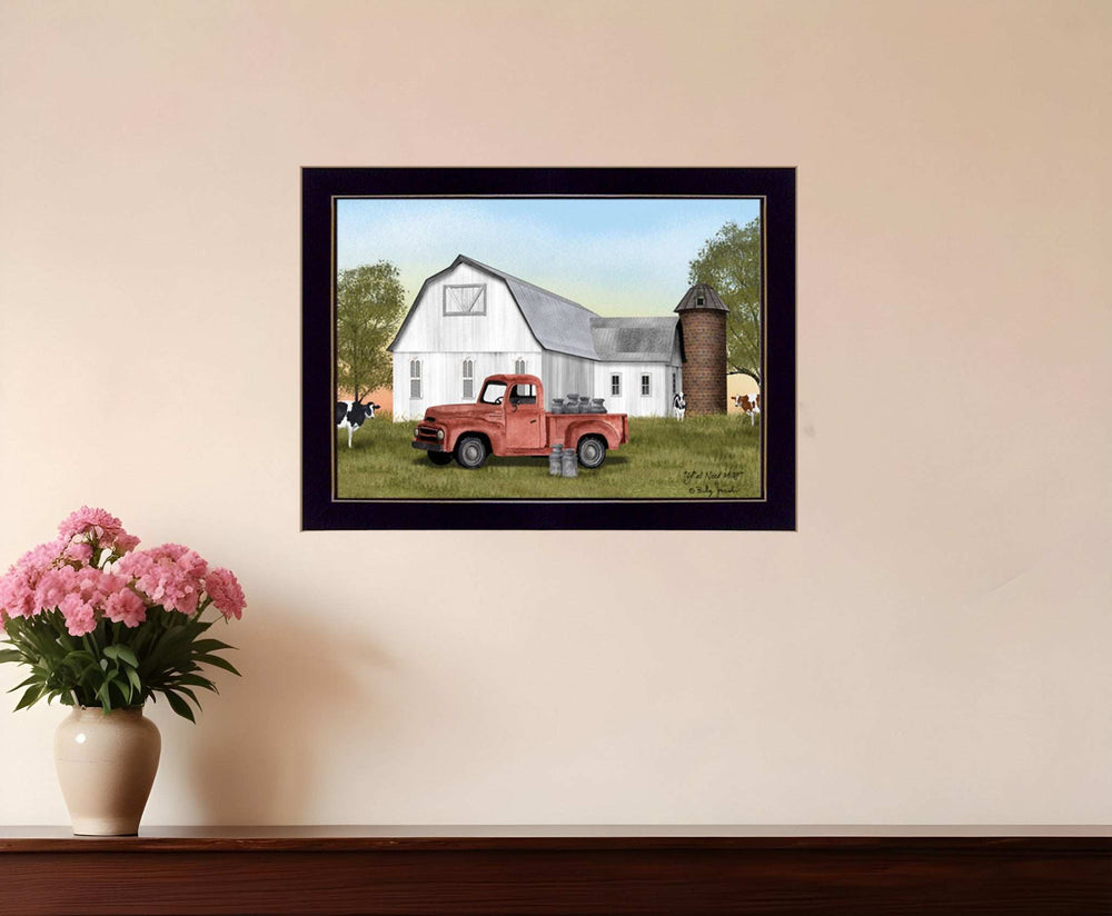 YAll Need Milk? 1 Black Framed Print Wall Art - Homeroots - Flyclothing LLC