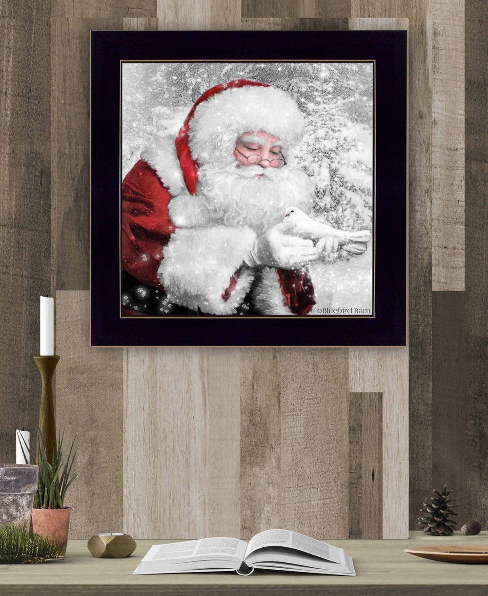 Santas Little Friends 1 Black Framed Print Wall Art - Homeroots - Flyclothing LLC