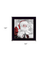 Santas Little Friends 1 Black Framed Print Wall Art - Homeroots - Flyclothing LLC