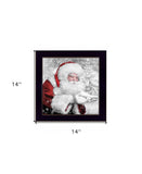 Santas Little Friends 1 Black Framed Print Wall Art - Homeroots - Flyclothing LLC