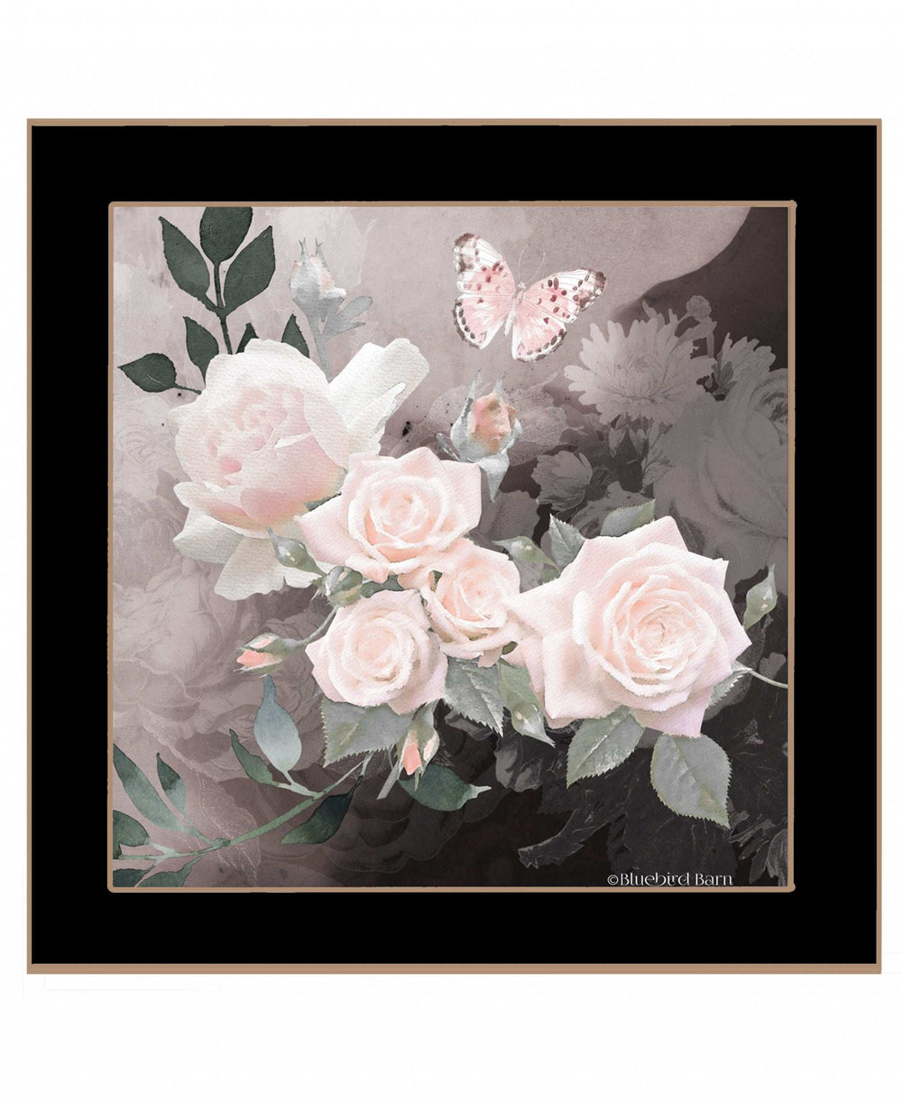 Noir Roses 1 Black Framed Print Wall Art - Homeroots - Flyclothing LLC