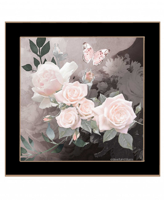 Noir Roses 1 Black Framed Print Wall Art - Homeroots - Flyclothing LLC