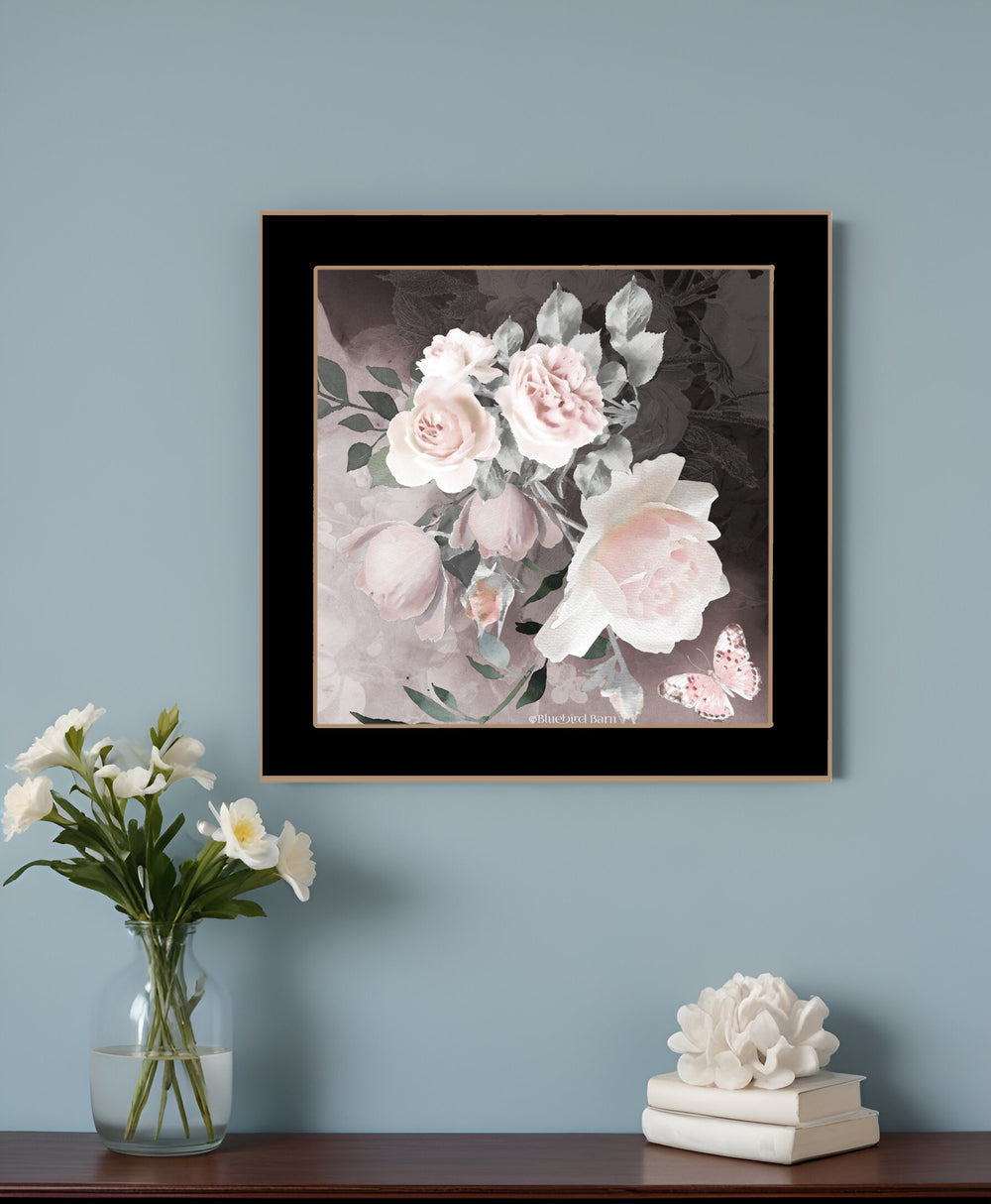 Noir Roses IV 1 Black Framed Print Wall Art - Homeroots