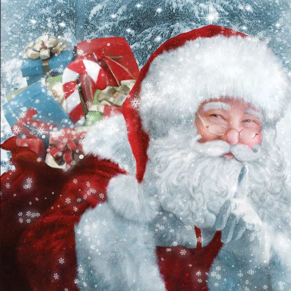 Santas Presents 1 Black Framed Print Wall Art - Homeroots - Flyclothing LLC