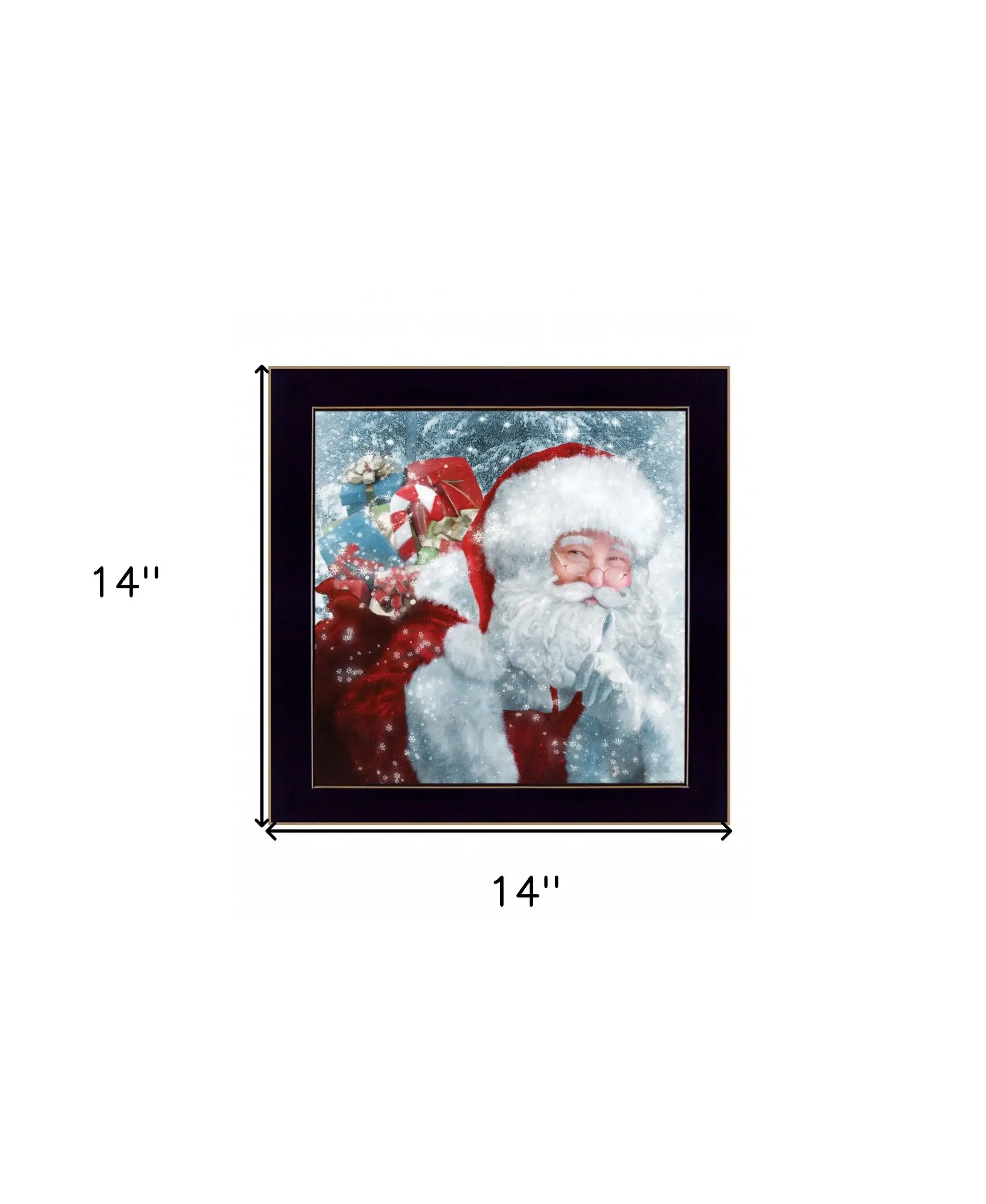 Santas Presents 1 Black Framed Print Wall Art - Homeroots - Flyclothing LLC