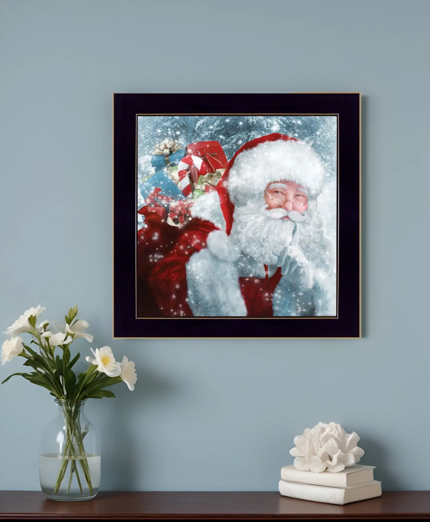 Santas Presents 1 Black Framed Print Wall Art - Homeroots - Flyclothing LLC