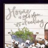 Home is not a Place 1 Black Framed Print Wall Art - Homeroots