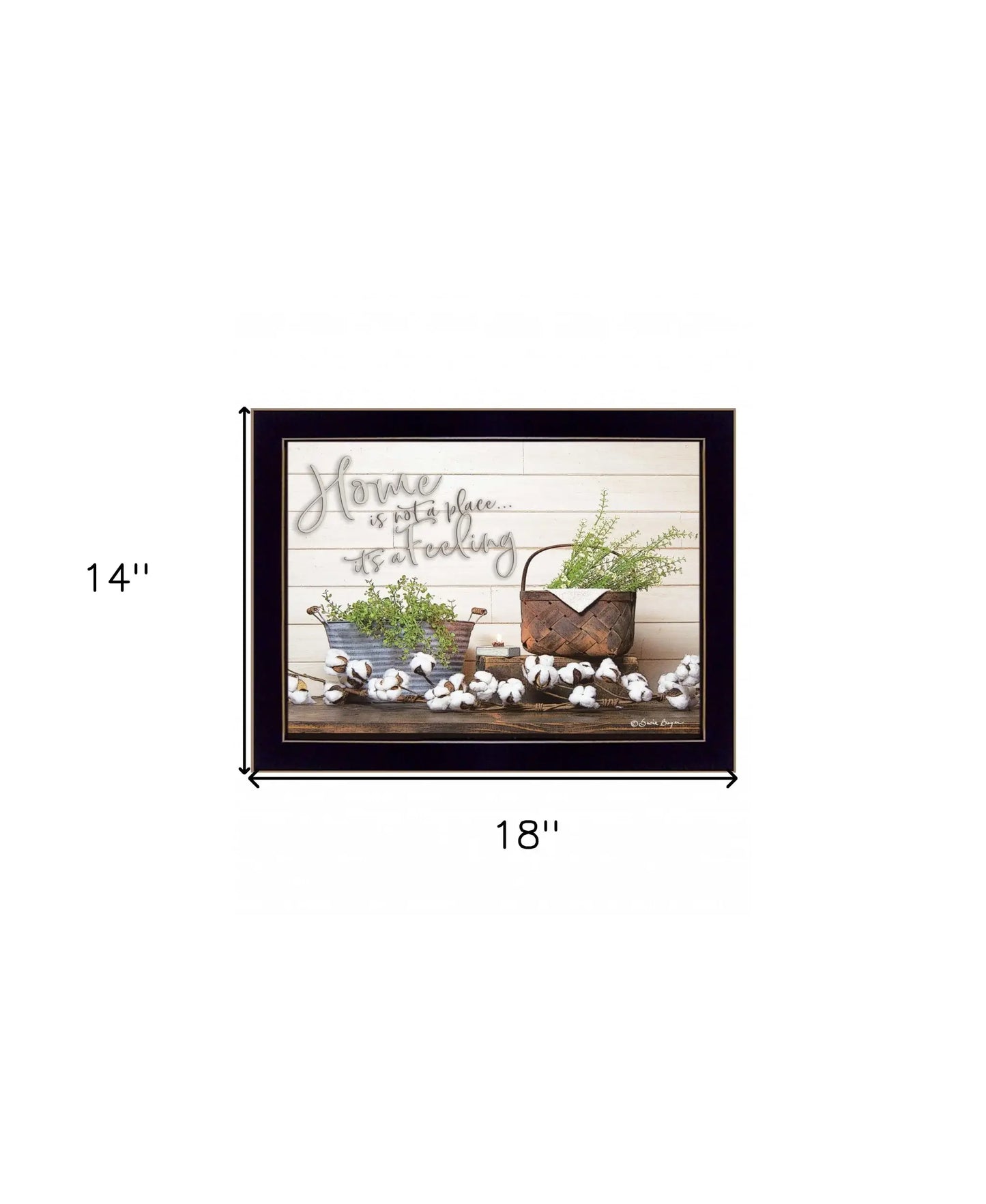 Home is not a Place 1 Black Framed Print Wall Art - Homeroots - Flyclothing LLC