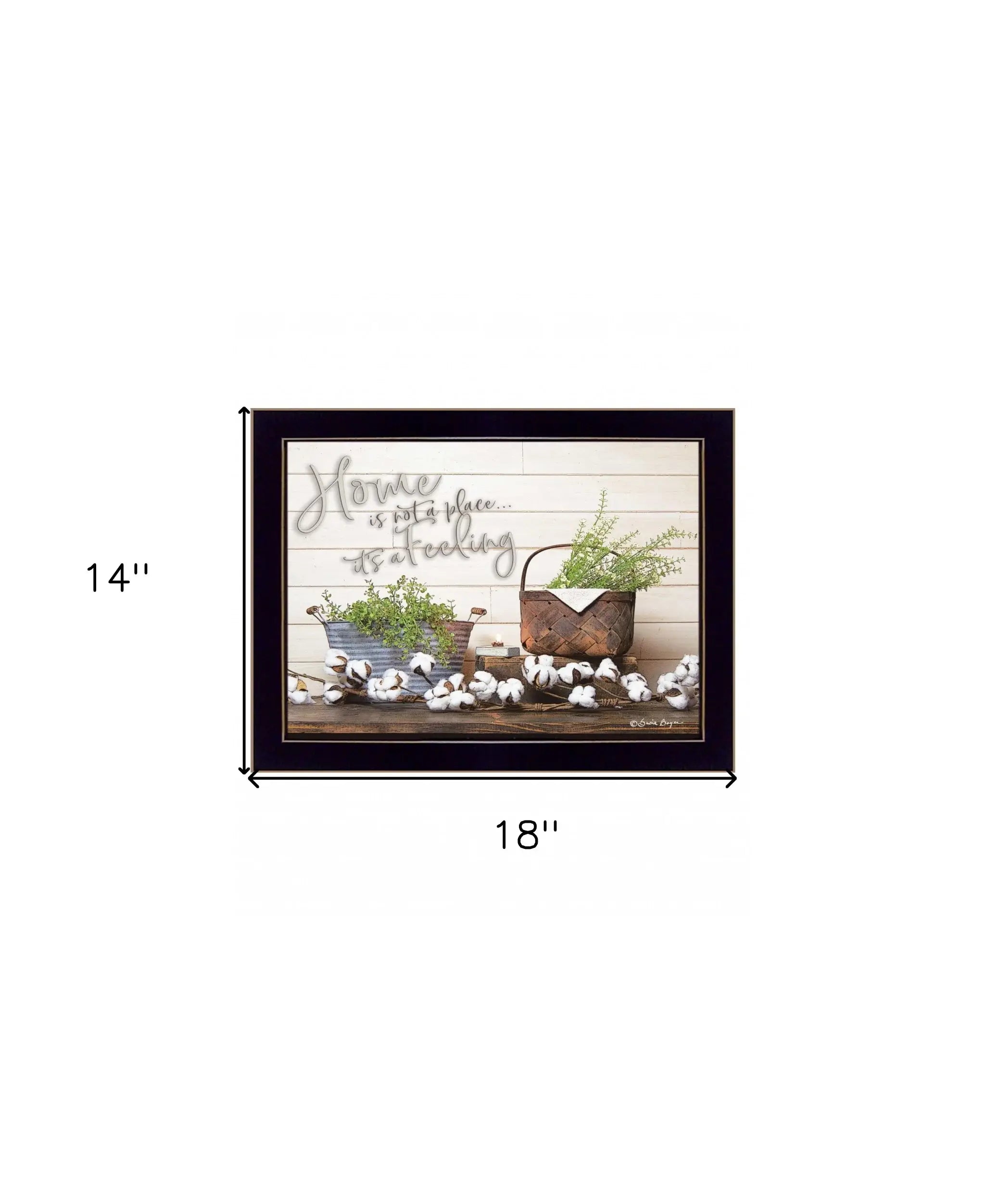Home is not a Place 1 Black Framed Print Wall Art - Homeroots - Flyclothing LLC