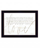 Love Never Fails 1 Black Framed Print Wall Art - Homeroots - Flyclothing LLC