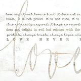 Love Never Fails 1 Black Framed Print Wall Art - Homeroots - Flyclothing LLC