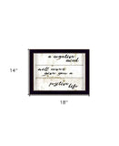 Positive Life Black Framed Print Wall Art - Homeroots - Flyclothing LLC